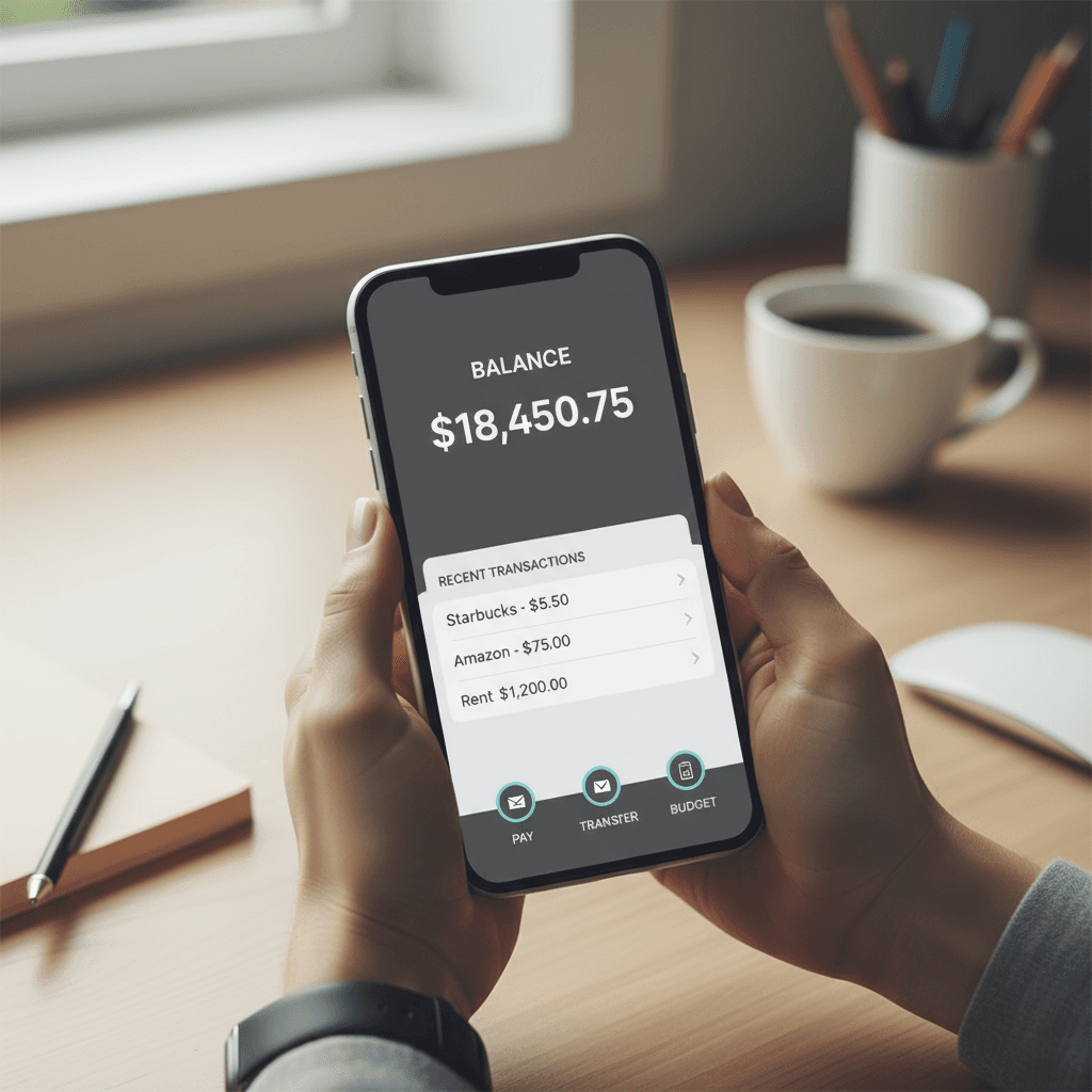 Mobile banking platform offering convenient financial management tools